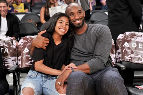 LOS ANGELES, CALIFORNIA - NOVEMBER 17: Kobe Bryant and his daughter Gianna Bryant attend a basketball game between the Los Angeles Lakers and the Atlanta Hawks at Staples Center on November 17, 2019 in Los Angeles, California. (Photo by Allen Berezovsky/Getty Images)