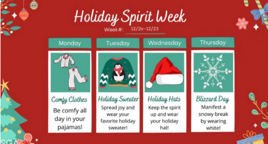 SPFHS Prepares for Festivities of the Winter Break with a Holiday Themed Spirit Week