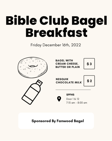 Bible Club Brings Bagel Breakfast to SPFHS