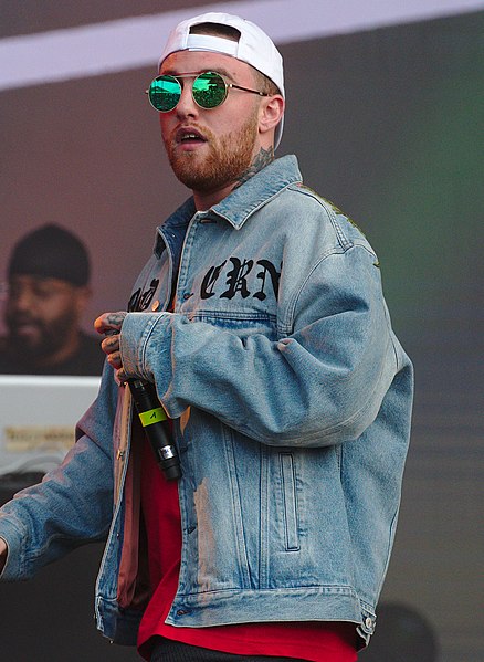 Mac Miller stands on stage during one of his live performances at Splash! Music Festival in 2017. Miller performed live for over a decade prior to his death in 2018. 