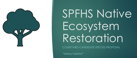 SPFHS Science Teacher Zach Rittner’s Proposes Native Ecosystem Restoration Project