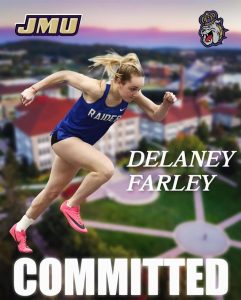 Junior Delaney Farley Announces Commitment to James Madison University Track and Field