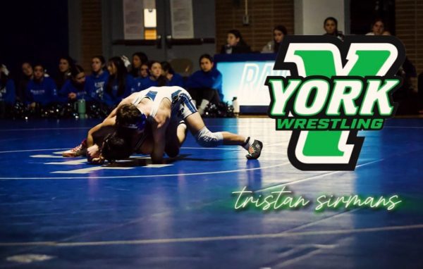 Navigation to Story: Senior Wrestler Tristan Sirmans Announces Commitment to York College