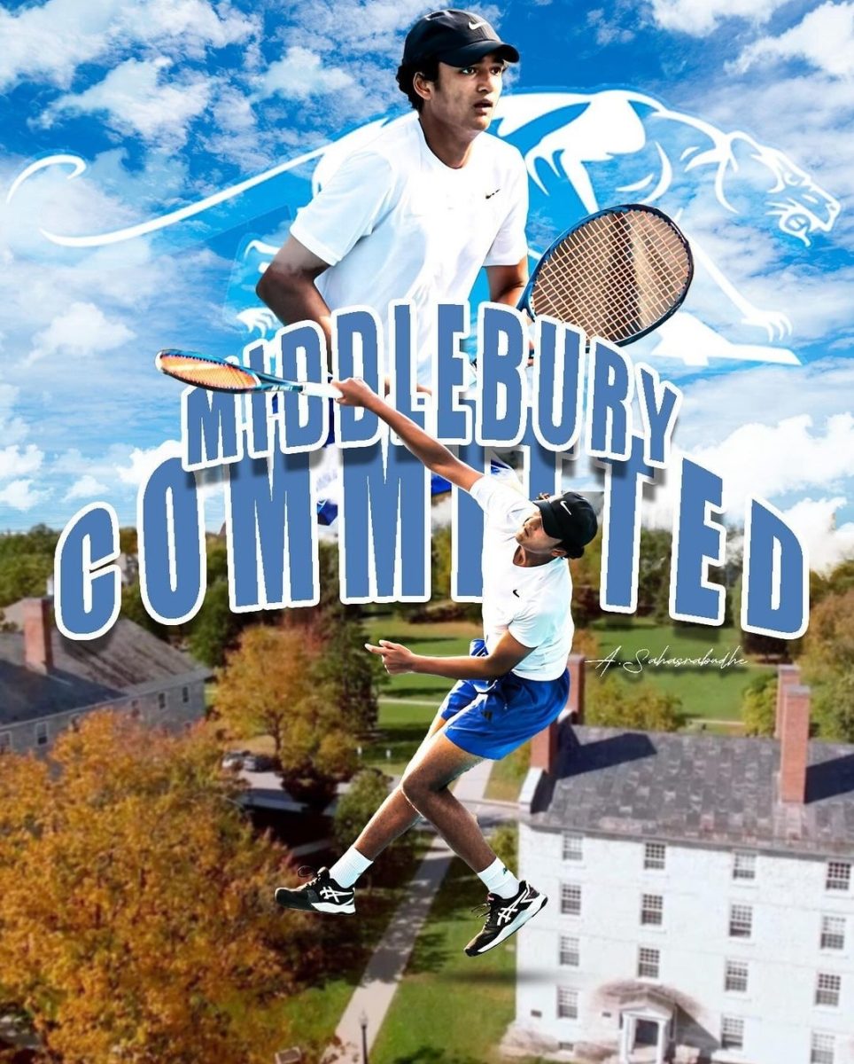 Senior Anand Sahasrabudhe Announces Commitment to Middlebury College Tennis