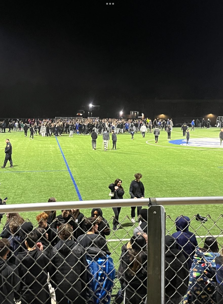 Raider Nation floods the field after the buzzer goes off. SPF defeated Westfield 3-0 at home to take the North II Group IV title.  