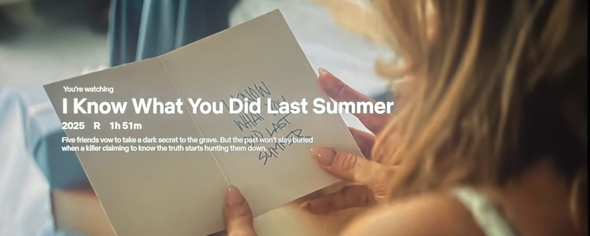 Danica Richards is opening a note that says I Know What You Did Last Summer. This reminded her of what happened last summer.