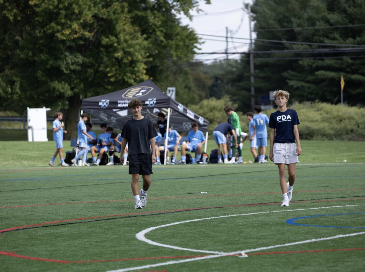 Sophomores Taso Pavlou and Logan Moser enter the field after the end of high school season. The PDA players rejoin their club team preparing for MLS NEXT FEST next week.