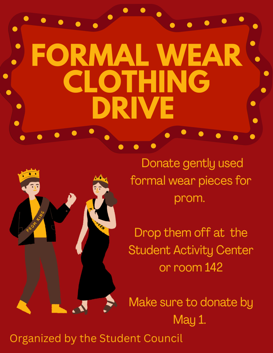 Student Council Hosts Formal Wear Clothing Drive for Prom